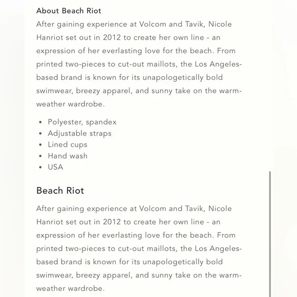 Beach Riot Alexis Rib Colorblock Bikini Top NWOT - Picture 9 of 9